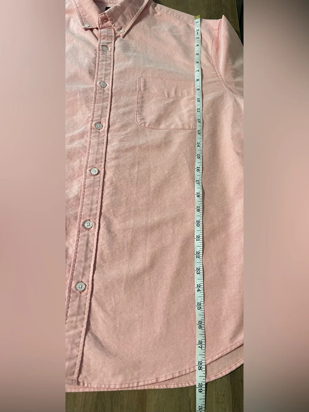J.Crew Flex Mens XL Salmon Pink Oxford Button Down Shirt Long Sleeve